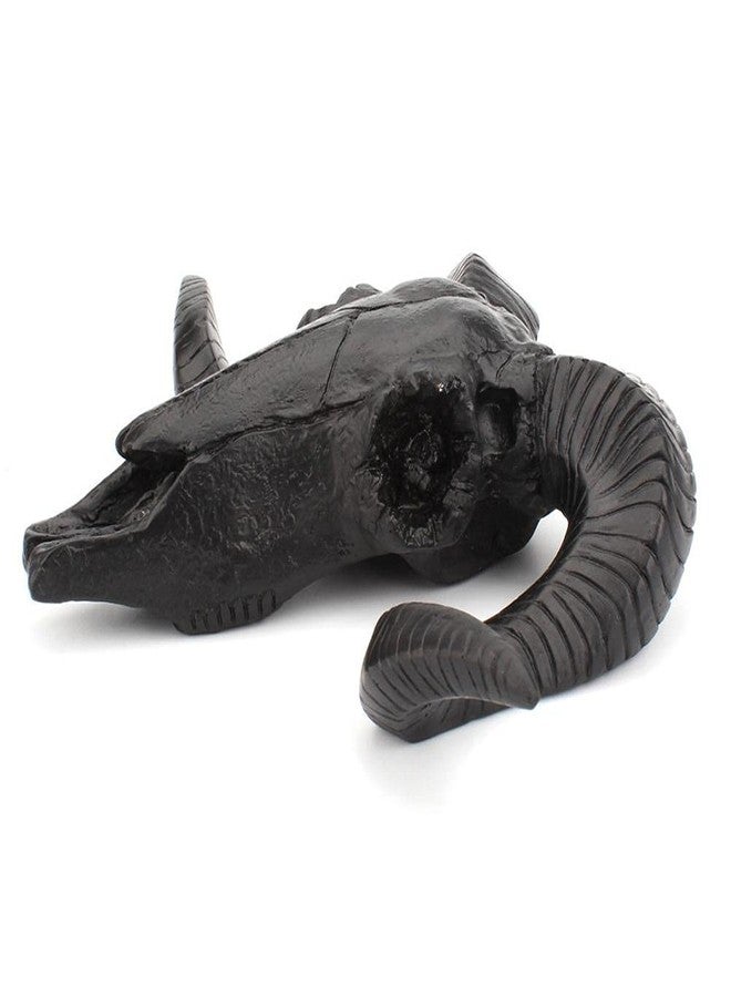 Gonetre Wall Hanging Decoration 3D Shofar Skeleton Ornament Sheep Resin Bone Art Crafts Resin Crafts Halloween Decor Gifts - Image 3